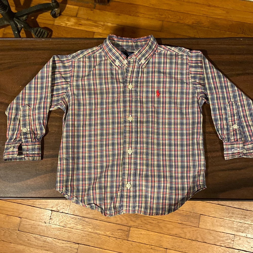Ralph Lauren Boys Plaid Button Up - NEVER WORN!